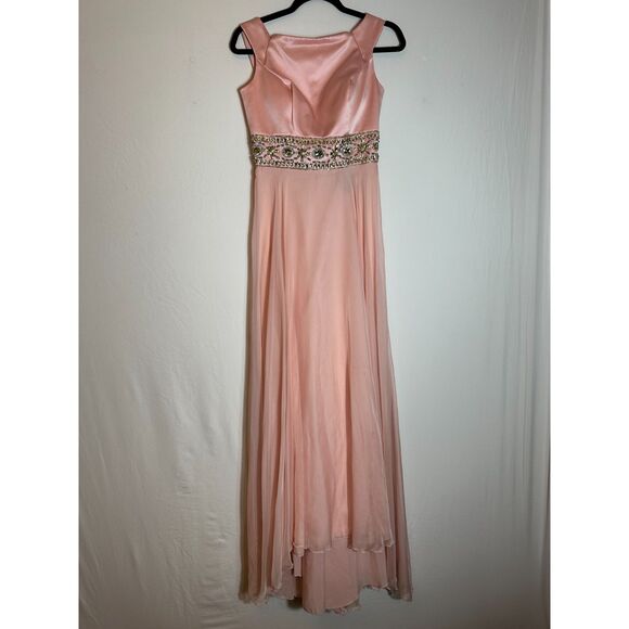 Sherri Hill Gorgeous Bejewelled Pink Prom Dress Size 4 - Picture 1 of 5